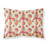 Caroline'S Treasures Red Christmas Tree And Ornaments Pillowcase, Standard, Multicolor