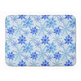 Caroline'S Treasures Blue Snowflakes Watercolor Floor Mat, 19 H X 27 W, Multicolor