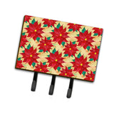 Caroline'S Treasures Poinsettia Christmas Wall Hook, Triple, Multicolor