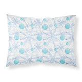 Caroline'S Treasures Winter Snowflakes On White Printed, Polyester, 250 Thread Count, Envelope Closure Pillowcase, Standard, M