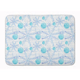 Caroline'S Treasures Winter Snowflakes On White Floor Mat, 19 H X 27 W, Multicolor