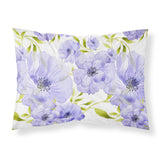 Caroline'S Treasures Watercolor Blue Flowers Printed, Polyester, 250 Thread Count, Envelope Closure Pillowcase, Standard, Mult