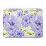 Caroline'S Treasures Watercolor Blue Flowers Floor Mat, 19 H X 27 W, Multicolor