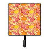 Caroline'S Treasures Fall Leaves Watercolor Red Wall Hook, Small, Multicolor