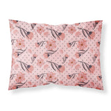 Caroline'S Treasures Pink Flowers And Polka Dots Printed, Polyester, 250 Thread Count, Envelope Closure Pillowcase, Standard,
