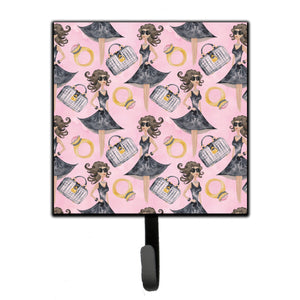 Caroline'S Treasures Watercolor Fashion Diva On Pink Wall Hook, Small, Multicolor