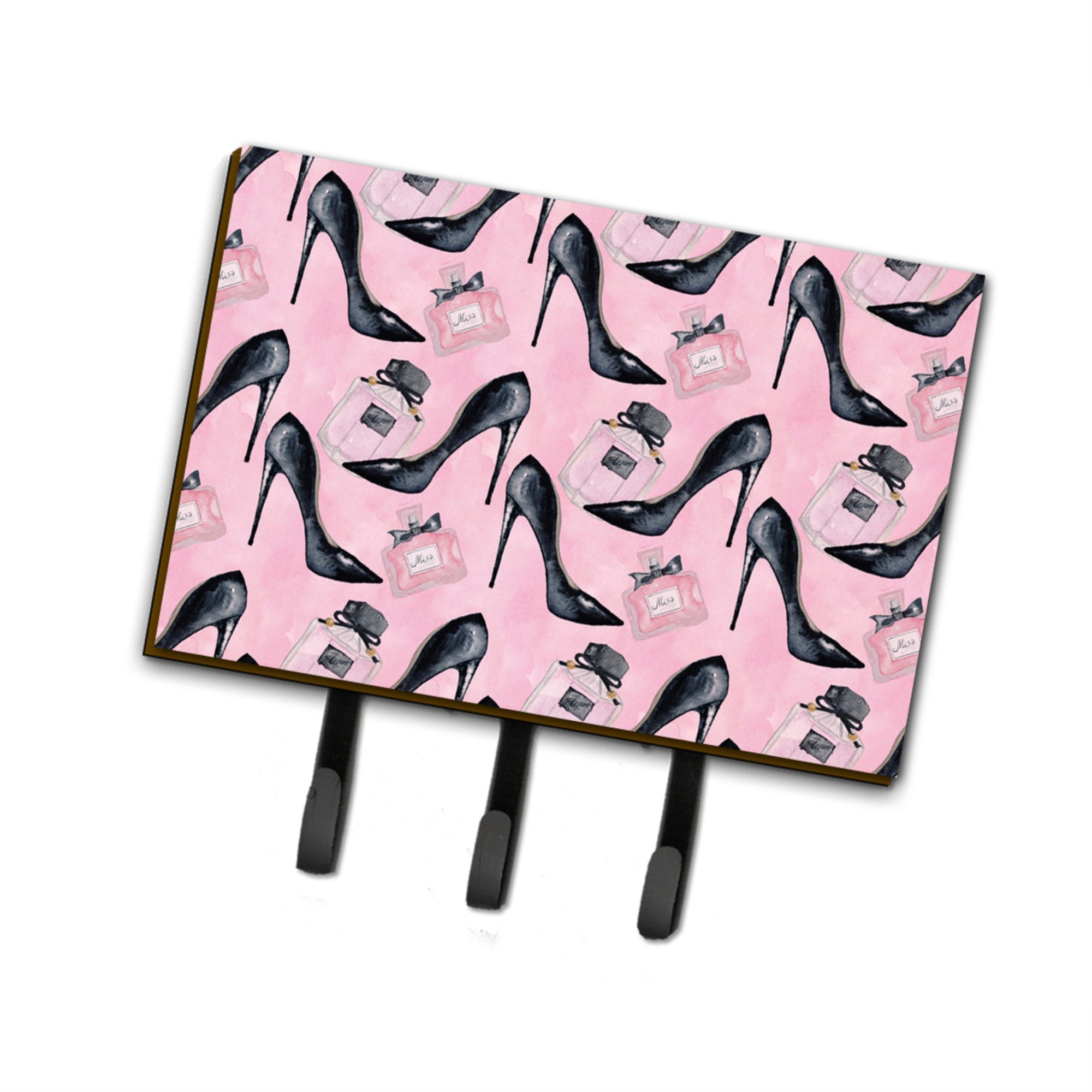 Caroline'S Treasures Fashion Diva Shoes And Perfume Wall Hook, Triple, Multicolor