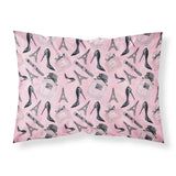 Caroline'S Treasures Watercolor Fashion Diva Shoes And Accessories Printed, Polyester Envelope Closure Pillowcase, Sta