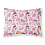 Caroline'S Treasures Watercolor Pink Flowers And Perfume Pillowcase, Standard, Multicolor