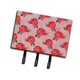Caroline'S Treasures Watercolor Red Roses And Polka Dots Wall Hook, Triple, Multicolor