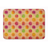 Caroline'S Treasures Watercolor Rainbow Dots And Squiggles Floor Mat, 19 H X 27 W, Multicolor