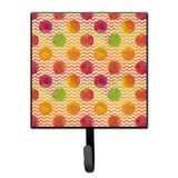 Caroline'S Treasures Watercolor Rainbow Dots And Squiggles Wall Hook, Small, Multicolor