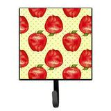 Caroline'S Treasures Watercolor Apples And Polka Dots Wall Hook, Small, Multicolor