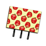 Caroline'S Treasures Watercolor Apples And Polka Dots Wall Hook, Triple, Multicolor