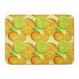 Caroline'S Treasures Watercolor Limes And Oranges Citrus Floor Mat, 19 H X 27 W, Multicolor