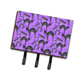 Caroline'S Treasures Watercolor Halloween Black Cats On Purple Wall Hook, Triple, Multicolor