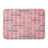Caroline'S Treasures Watercolor Organized Paper Clips Pink Floor Mat, 19 H X 27 W, Multicolor