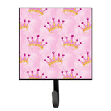 Caroline'S Treasures Watercolor Princess Crown On Pink Wall Hook, Small, Multicolor