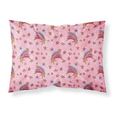 Caroline'S Treasures Watercolor Shooting Stars On Pink Pillowcase, Standard, Multicolor