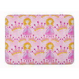 Caroline'S Treasures Watercolor Princess And Crown Floor Mat, 19 H X 27 W, Multicolor