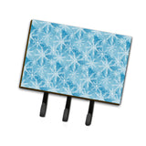 Caroline'S Treasures Watercolor Snowflake On Blue Wall Hook, Triple, Multicolor