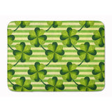 Caroline'S Treasures Watercolor Shamrock Stripes Floor Mat, 19 H X 27 W, Multicolor