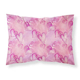 Caroline'S Treasures Watercolor Hot Pink Hearts Pillowcase, Standard, Multicolor