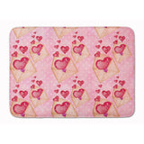 Caroline'S Treasures Watercolor Pink Love Letter Floor Mat, 19 H X 27 W, Multicolor