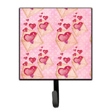 Caroline'S Treasures Watercolor Pink Love Letter Wall Hook, Small, Multicolor