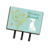 Caroline'S Treasures Welcome Friends White Boxer Wall Hook, Triple, Multicolor