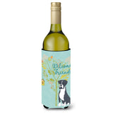 Caroline'S Treasures Welcome Friends Black Boxer Decorative Bottle Hugger, 750 Ml, Multicolor