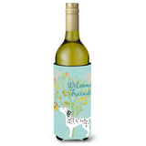 Caroline'S Treasures Welcome Friends Dalmatian Decorative Bottle Hugger, 750 Ml, Multicolor
