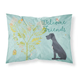 Caroline'S Treasures Welcome Friends Black Dane Pillowcase, Standard,