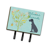 Caroline'S Treasures Welcome Friends Black Dane Wall Hook, Triple, Multicolor