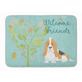Caroline'S Treasures Welcome Friends Basset Hound Floor Mat, 19Hx27W, Multicolor