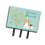 Caroline'S Treasures Welcome Friends Basset Hound Wall Hook, Triple