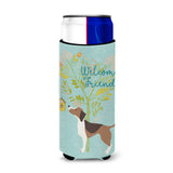 Caroline'S Treasures Welcome Friends Beagle Decorative Can Hugger, Multicolor