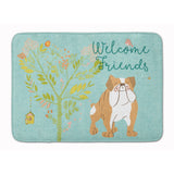 Caroline'S Treasures Welcome Friends English Bulldog Floor Mat, 19Hx27W, Multicolor
