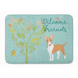 Caroline'S Treasures Welcome Friends Brown Bull Terrier Floor Mat, 19Hx27W, Multicolor