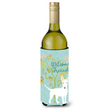 Caroline'S Treasures Welcome Friends White Bull Terrier Decorative Bottle Hugger, 750 Ml, Multicolor