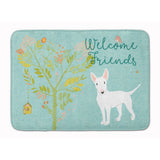 Caroline'S Treasures Welcome Friends White Bull Terrier Floor Mat, 19Hx27W, Multicolor