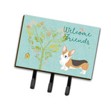 Caroline'S Treasures Welcome Friends Pembroke Welsh Corgi Tricolor Wall Hook, Triple