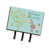 Caroline'S Treasures Welcome Friends Chocolate Poodle Wall Hook, Triple