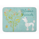Caroline'S Treasures Welcome Friends White Poodle Floor Mat, 19Hx27W, Multicolor