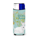 Caroline'S Treasures Welcome Friends White Scottish Terrier Decorative Can Hugger, Multicolor