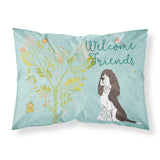 Caroline'S Treasures Welcome Friends Brown Springer Spaniel Pillowcase, Standard