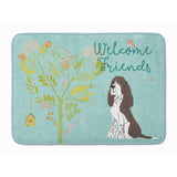 Caroline'S Treasures Welcome Friends Brown Springer Spaniel Floor Mat, 19Hx27W, Multicolor