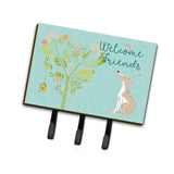 Caroline'S Treasures Welcome Friends Whippet Wall Hook, Triple, Multicolor
