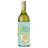 Caroline'S Treasures Welcome Friends Brown White Chihuahua Decorative Bottle Hugger, 750 Ml, Multicolor