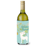 Caroline'S Treasures Welcome Friends White Chihuahua Decorative Bottle Hugger, 750 Ml, Multicolor